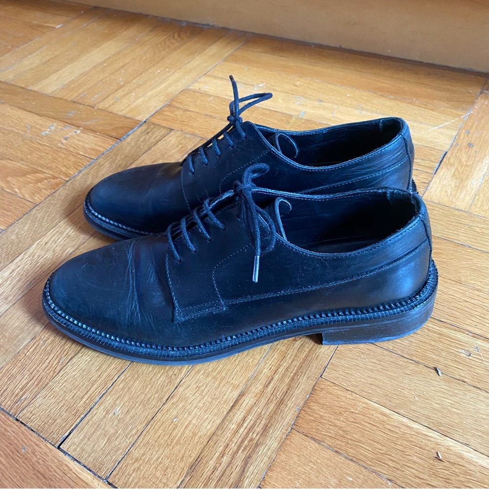 And Other Stories Black Lace Up Oxfords (sz 8)